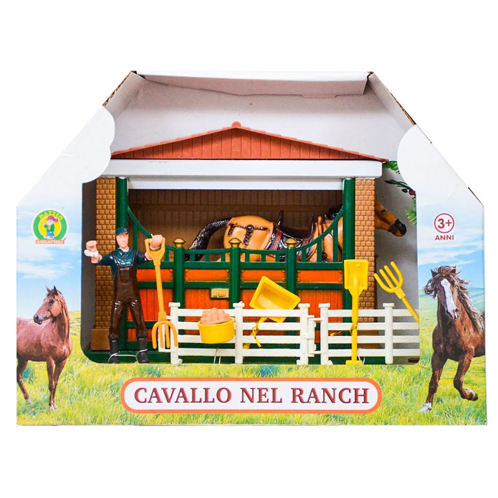 GRANDE nostra generazione Cavallo Stabile-Bambole Fattoria Pony Playset Accessori Giocattolo Regalo 