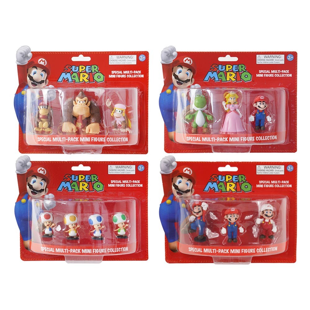 Super Mario Special Multi-Pack 3 Mini Figure collection - Nintendo