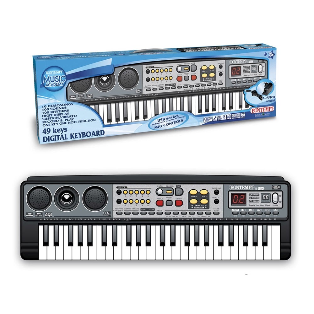 tastiera elettronica keyboard 24 tasti strumento musicale per bambini Bontempi 