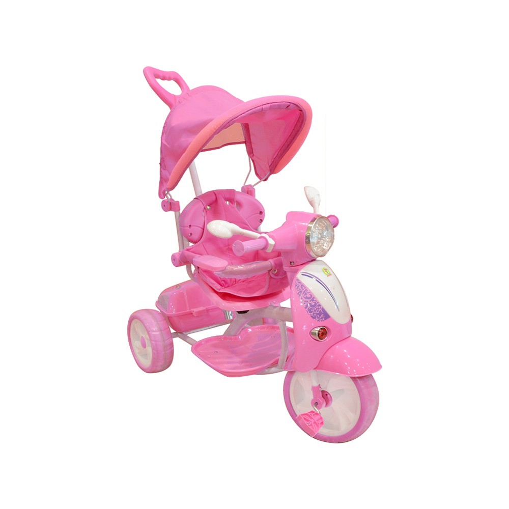 triciclo scooter girl con cappottina regolabile
