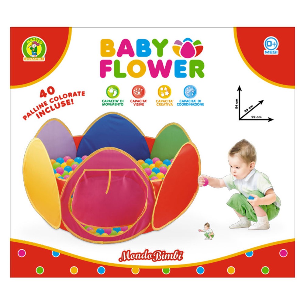 Vasca con palline colorate - Baby Flower - Mazzeo Giocattoli