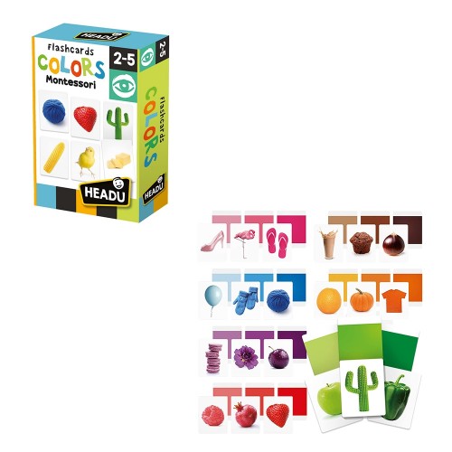 Gioco FlashCards Colors Montessori - Headu 