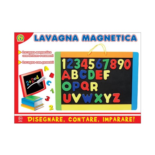 Lavagna magnetica con gessetti e lettere - mazzeo giocattoli