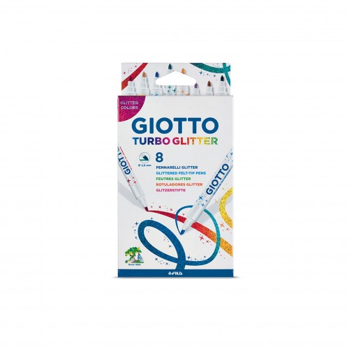 Pennarelli Turbo glitter Giotto con punta fine per tessuto - Fila