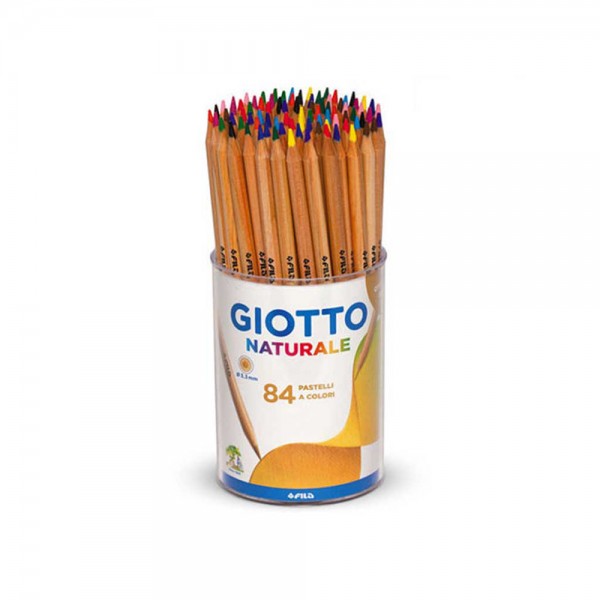 Barattolo 84 pastelli naturale - Giotto
