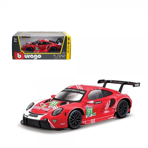 Modellino Porsche 911 RSR Le Mans scala 1/24 - Bburago