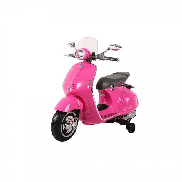 Moto cavalcabile elettrica Vespa colore rosa - Mazzeo Giocattoli