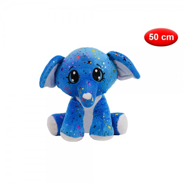 Peluche elefante in tessuto 50 cm - mazzeo giocattoli 