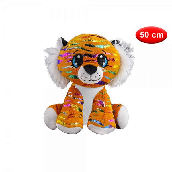 Peluche tigre in tessuto 50 cm - mazzeo giocattoli 