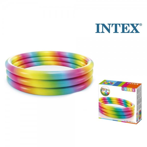 Piscina arcobaleno per bambini - intex 