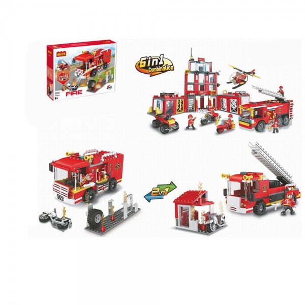 Set costruzioni Camion dei Pompieri - Mazzeo Giocattoli 