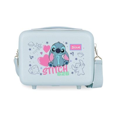 Beauty Case Disney Stitch Hearts Azzurro in ABS
