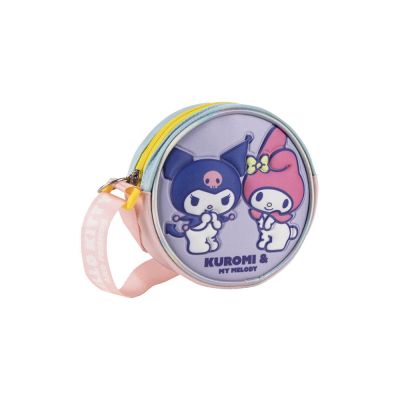 Borsa Tracolla Kuromi Lilla Bambina con Cerniera – Artesania Cerdà