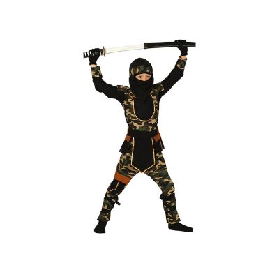Costume Carnevale Ninja Commando 10-12 Anni - Guirca