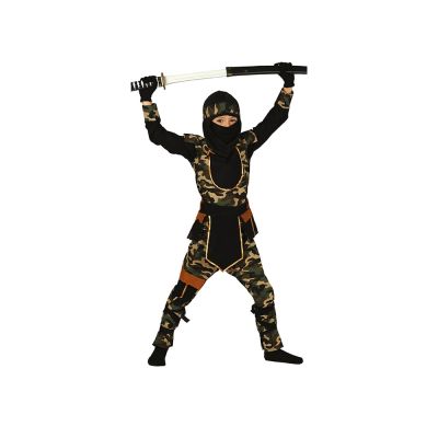 Costume Carnevale Ninja Commando 7-9 Anni - Guirca