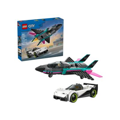 Lego City Jet contro auto sportiva