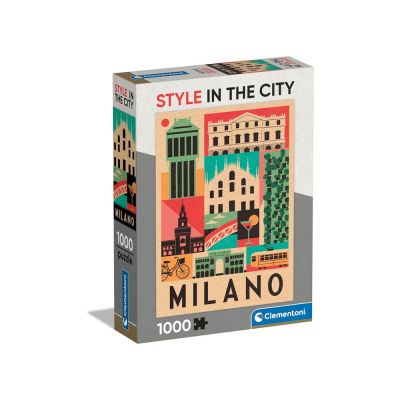 Puzzle 1000 pz Style in the city Milano - Clementoni