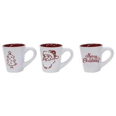 Set Natalizio da Caffè con 6 Tazzine e decori