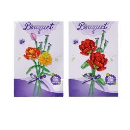 Set Da Costruzione 3 Fiori E Piante, Mini Blocchi Per Bouquet Fai Da Te, Decorazione Casa Per Adulti E Bambini