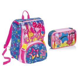 Zaino SJ GANG FACCE NEW DA SJ GIRL con astuccio seven