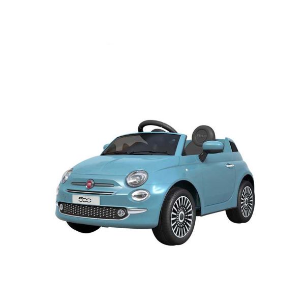 auto elettrica fiat 500 celeste mazzeo giocattoli