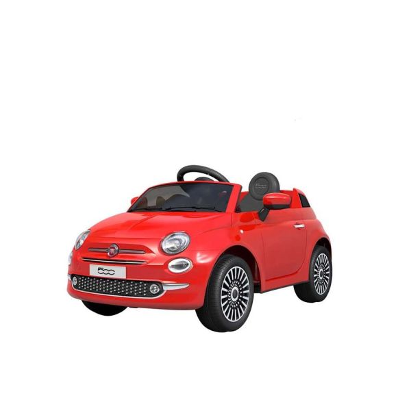 Auto Elettrica Cavalcabile Fiat 500 Rossa Mazzeo Giocattoli