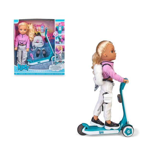 Nancy Fashion Hello Kitty - Muñeca de Moda Urbana con Cabello Rosa en