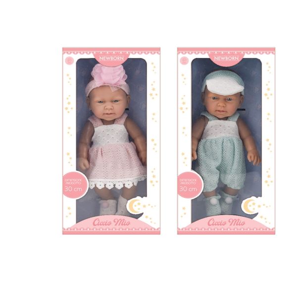Bambolotto Ciccio Mio Newborn alto 30 cm Mazzeo Giocattoli