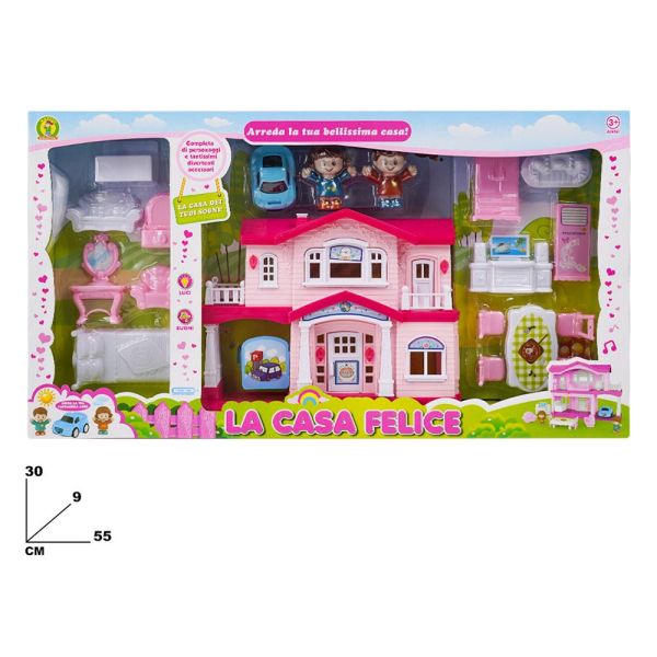 Casa Giocattolo per Bambine con Personaggi ed Accessori Mazzeo Giocattoli