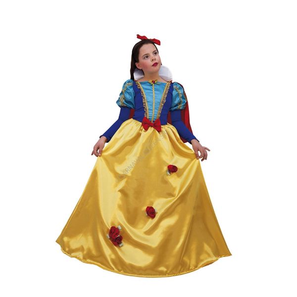 Costume Carnevale Biancaneve per bimba tg 3 4 anni