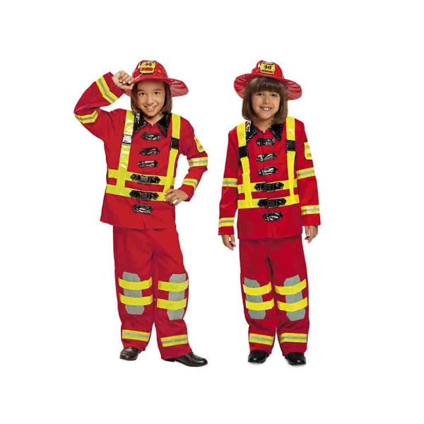 Costume da pompiere bambino taglia 7 9 anni