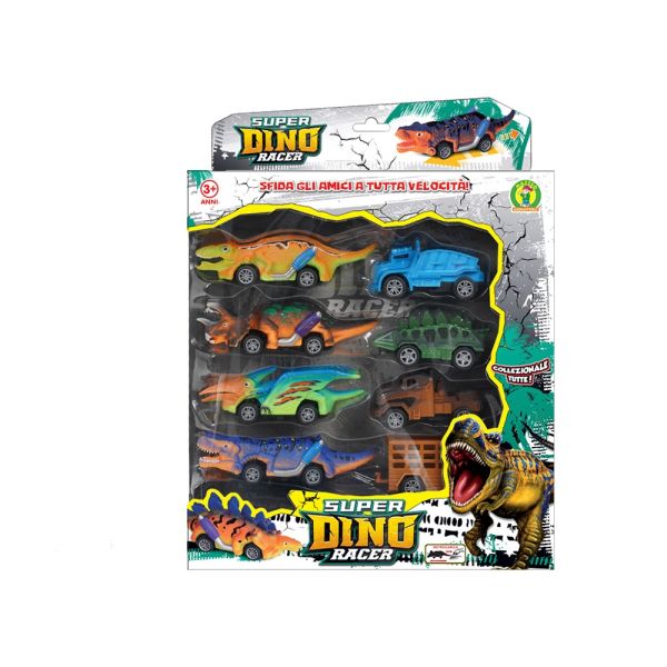 Giocattolo Macchine Dinosauri 8 Pezzi Mazzeo Giocattoli