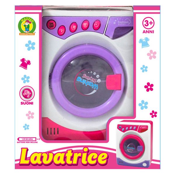 Lavatrice giocattolo con suoni Mazzeo Giocattoli
