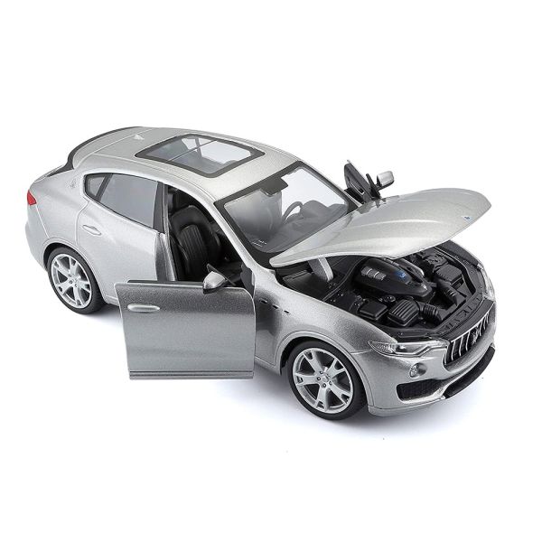 Bburago （ブラーゴ） Maserati LEVanTE 1/24 Burago 1/24 - Maserati Levante SUV Silver Diecast Scale