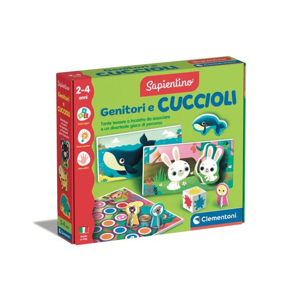 Sapientino gioco genitori e cuccioli Clementoni