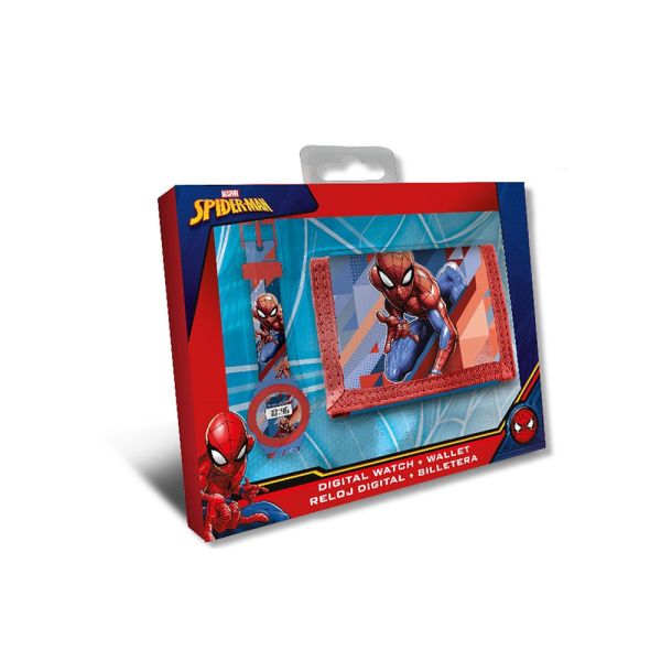 Set orologio portafoglio Spider Man per bimbo Kids Euroswan