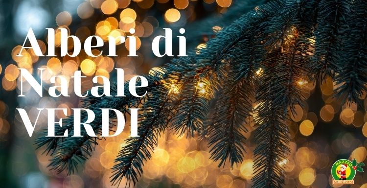 alberi di natale Verdi